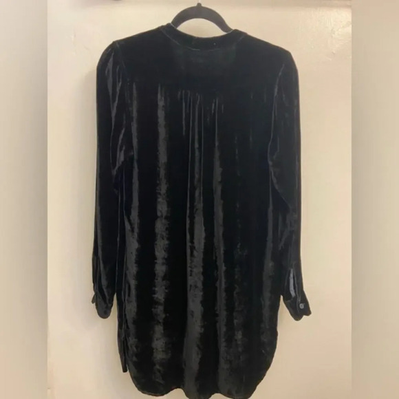 Free People x CP Shades Jacey Black Velvet Mini Dress Extra Small - Picture 5 of 7